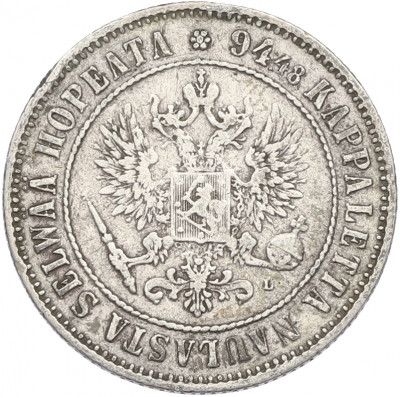 1 марка 1892 года Русская Финляндия