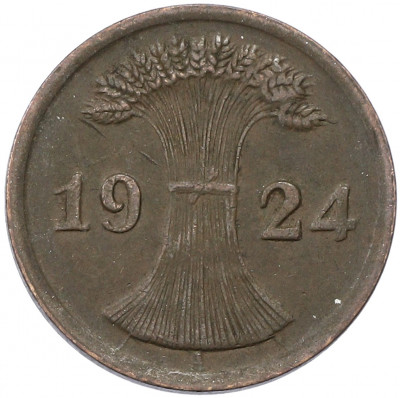 2 рентенпфеннига 1924 года A Германия