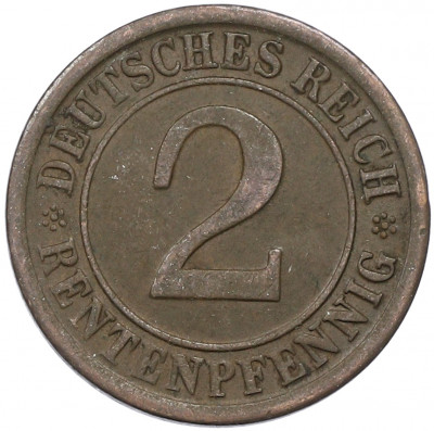 2 рентенпфеннига 1924 года A Германия