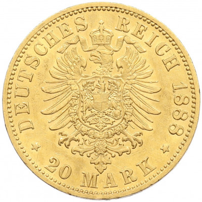 20 марок 1888 года Германия (Пруссия)