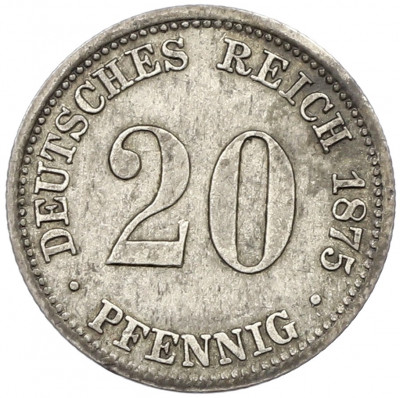 20 пфеннигов 1875 года A Германия