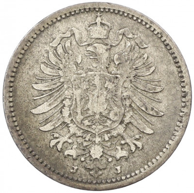 20 пфеннигов 1876 года J Германия