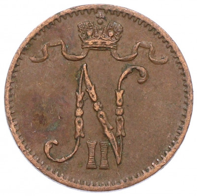 1 пенни 1907 года Русская Финляндия