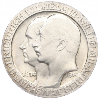 3 марки 1910 года Германия (Пруссия) «Берлинский университет»