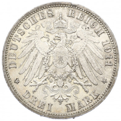 3 марки 1911 года Германия (Пруссия)