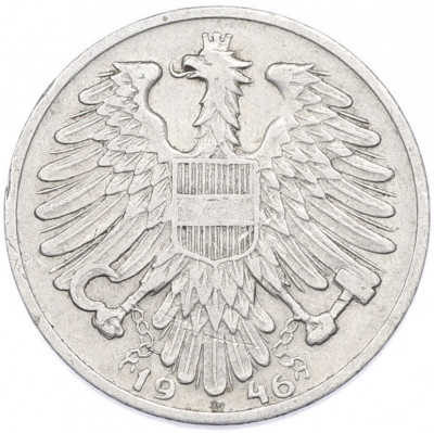 1 шиллинг 1946 года Австрия