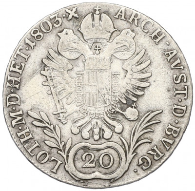 20 крейцеров 1803 года C Австрия