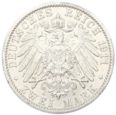 2 марки 1911 года Германия (Любек)