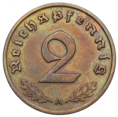 2 рейхспфеннига 1936 года A Германия
