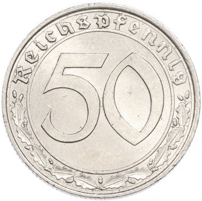 50 рейхспфеннигов 1939 года A Германия