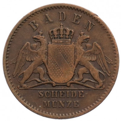 1/2 крейцера 1864 года Баден