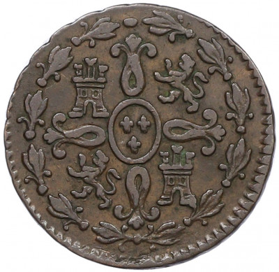 2 мараведи 1827 года Испания