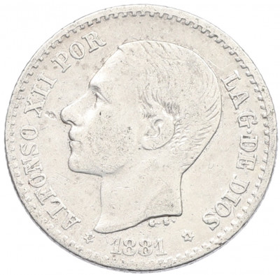 50 сентимо 1881 года Испания
