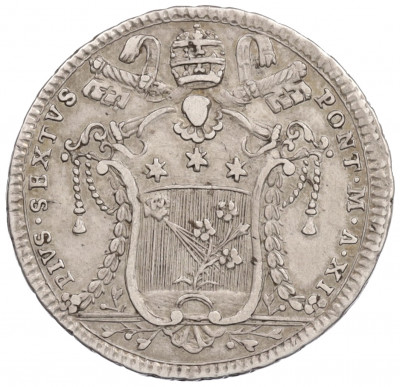 1 тестоне 1785 года Папская область