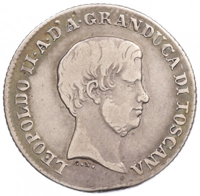 1 флорин (фиорино) 1856 года Тоскана