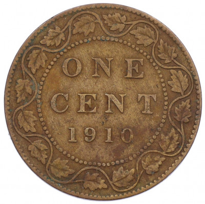 1 цент 1910 года Канада