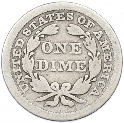 1 дайм (10 центов) 1853 года США