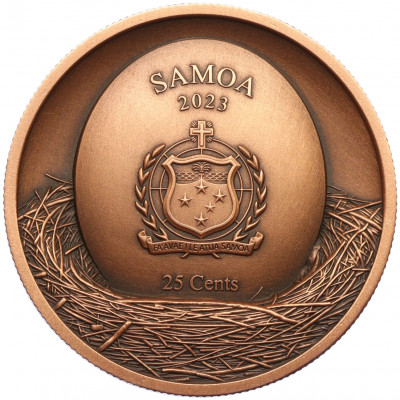 25 центов 2023 года Самоа «Серая неясыть»