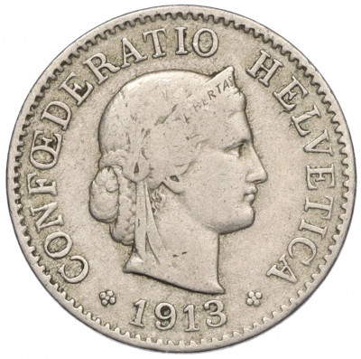 5 раппенов 1913 года Швейцария