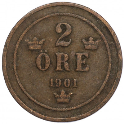 2 эре 1901 года Швеция