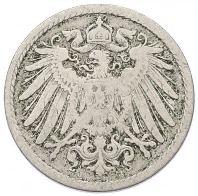 5 пфеннигов 1898 года J Германия