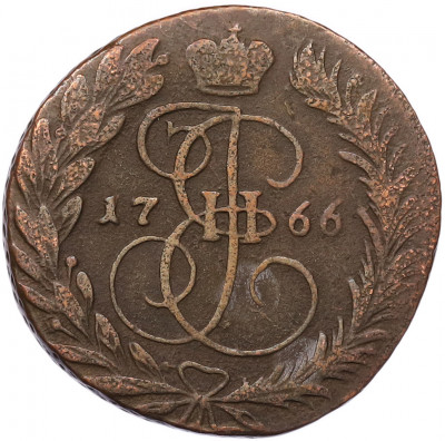 2 копейки 1766 года ЕМ