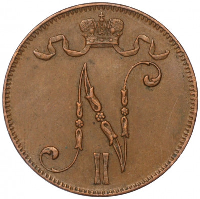 5 пенни 1916 года Русская Финляндия