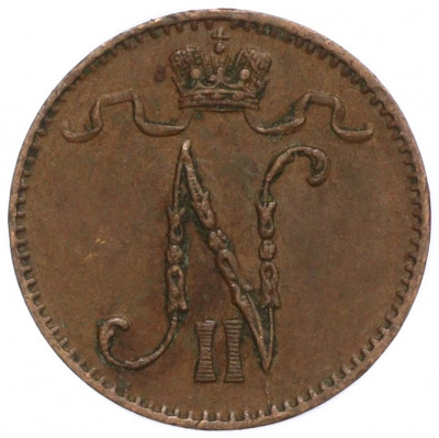 1 пенни 1900 года Русская Финляндия