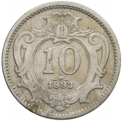 10 геллеров 1893 года Австрия