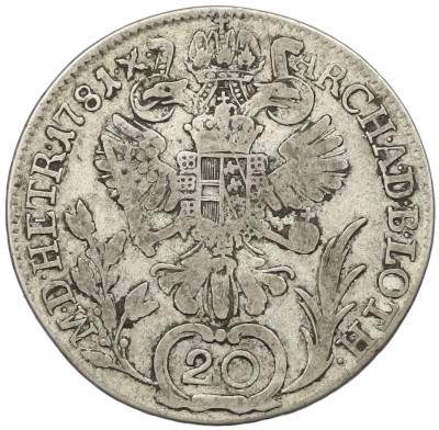 20 крейцеров 1781 года B Австрия