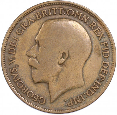 1 пенни 1915 года Великобритания