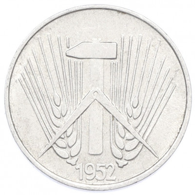 1 пфенниг 1952 года A Восточная Германия (ГДР)
