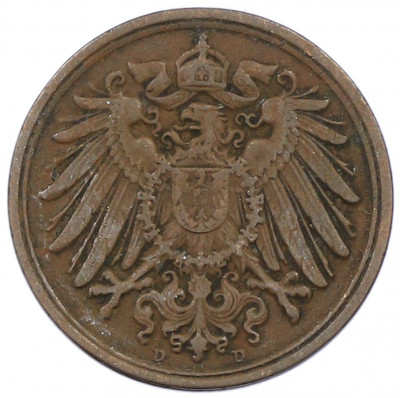 1 пфенниг 1912 года D Германия