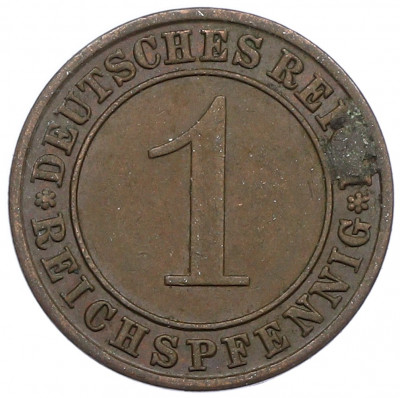 1 рейхспфенниг 1935 года A Германия