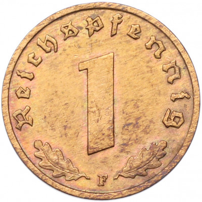 1 рейхспфенниг 1937 года F Германия