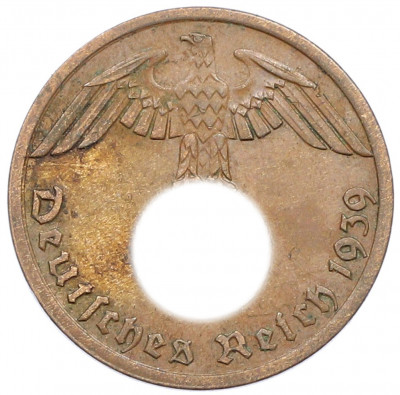 1 рейхспфенниг 1939 года A Германия