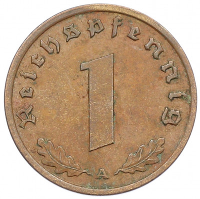 1 рейхспфенниг 1939 года A Германия