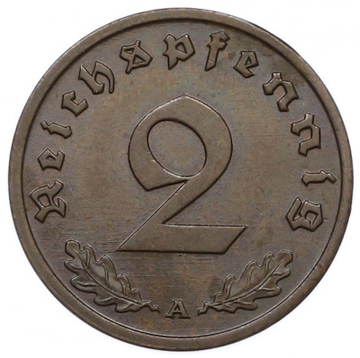 2 рейхспфеннига 1936 года A Германия
