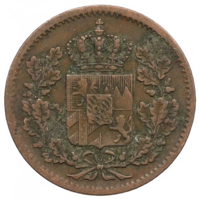1 пфенниг 1848 года Бавария