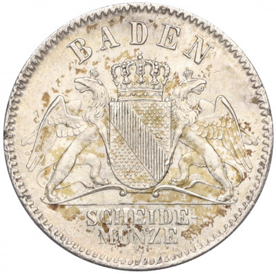 3 крейцера 1866 года Баден