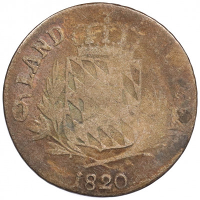 6 крейцеров 1820 года Бавария
