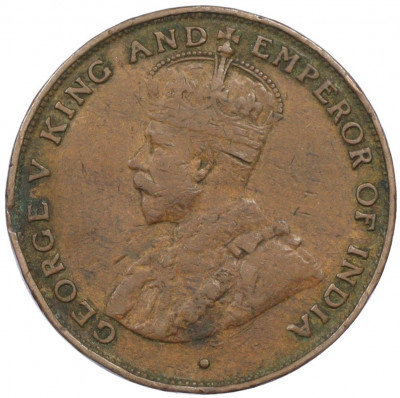 1 цент 1924 года Гонконг