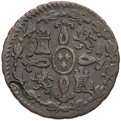 2 мараведи 1827 года Испания