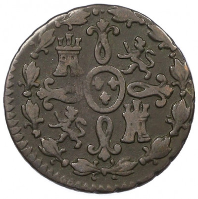 2 мараведи 1833 года Испания