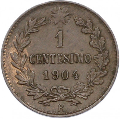 1 чентезимо 1904 года Италия