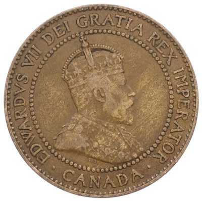 1 цент 1910 года Канада