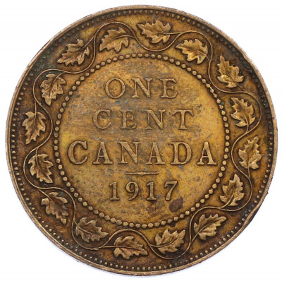 1 цент 1917 года Канада