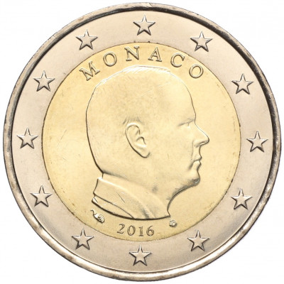 2 евро 2016 года Монако