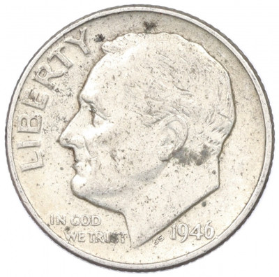 1 дайм (10 центов) 1946 года США