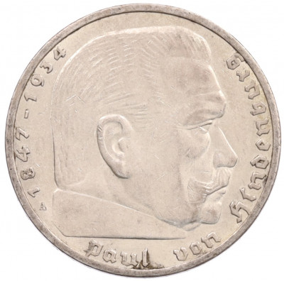 5 рейхсмарок 1936 года A Германия